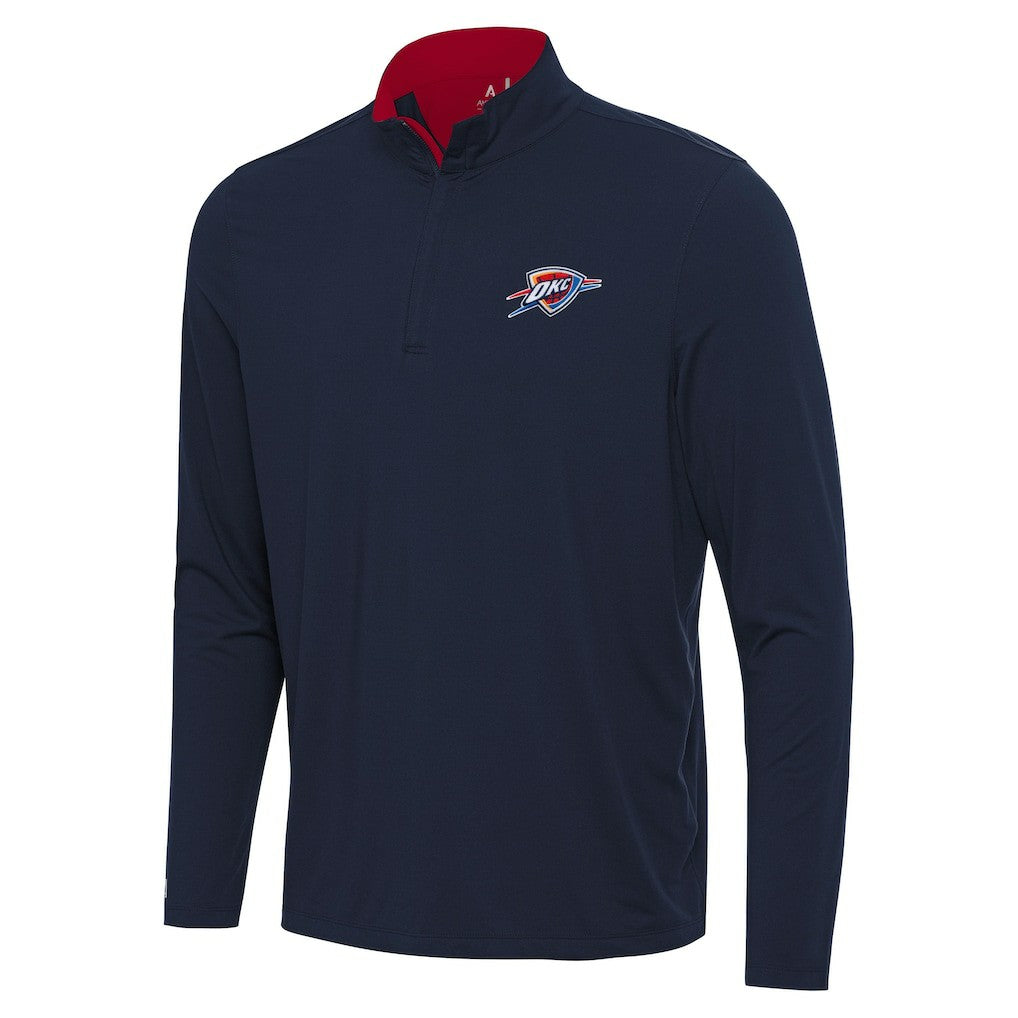 NBA Oklahoma City Thunder Antigua Content Quarter-Zip Top