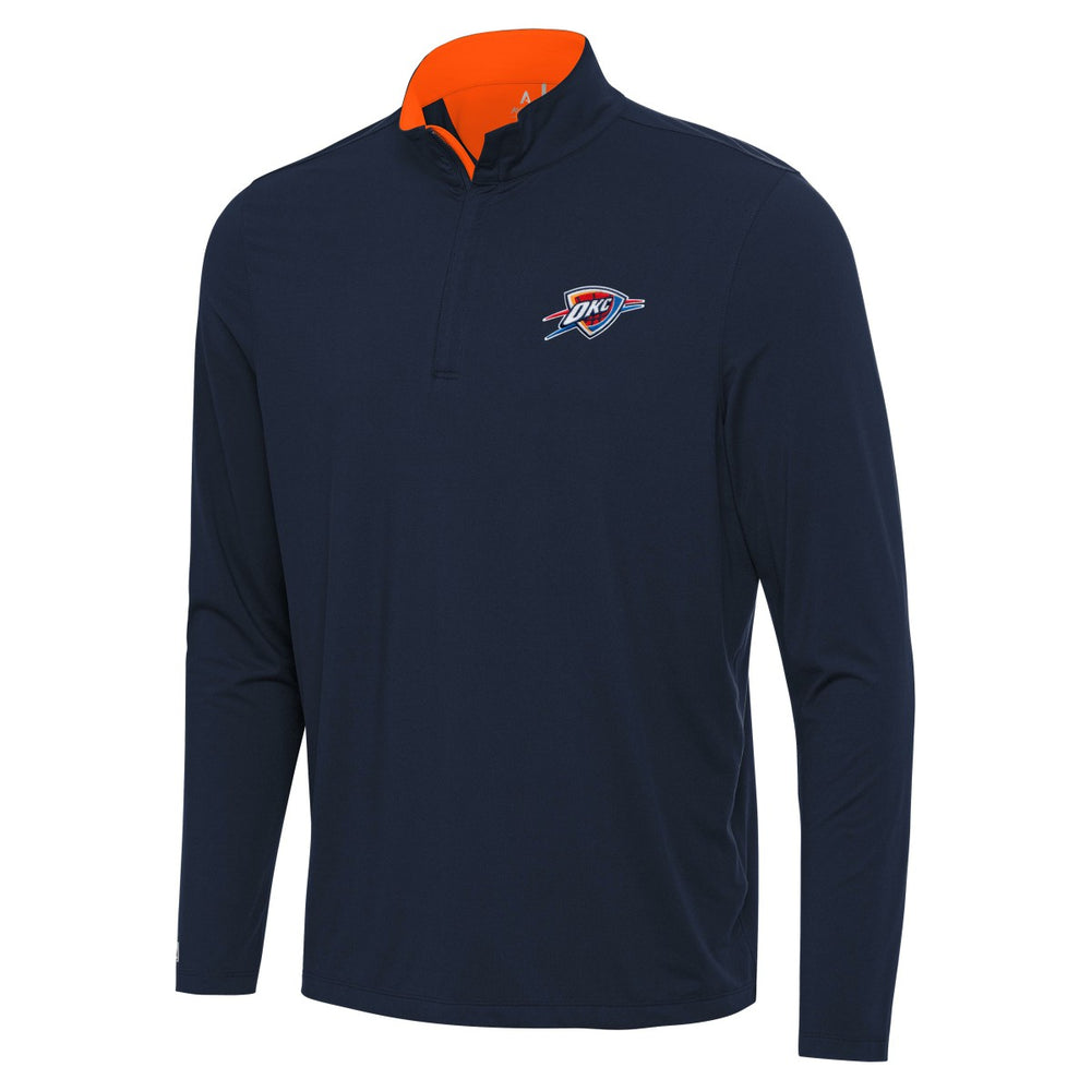 NBA Oklahoma City Thunder Antigua Content Quarter-Zip Top