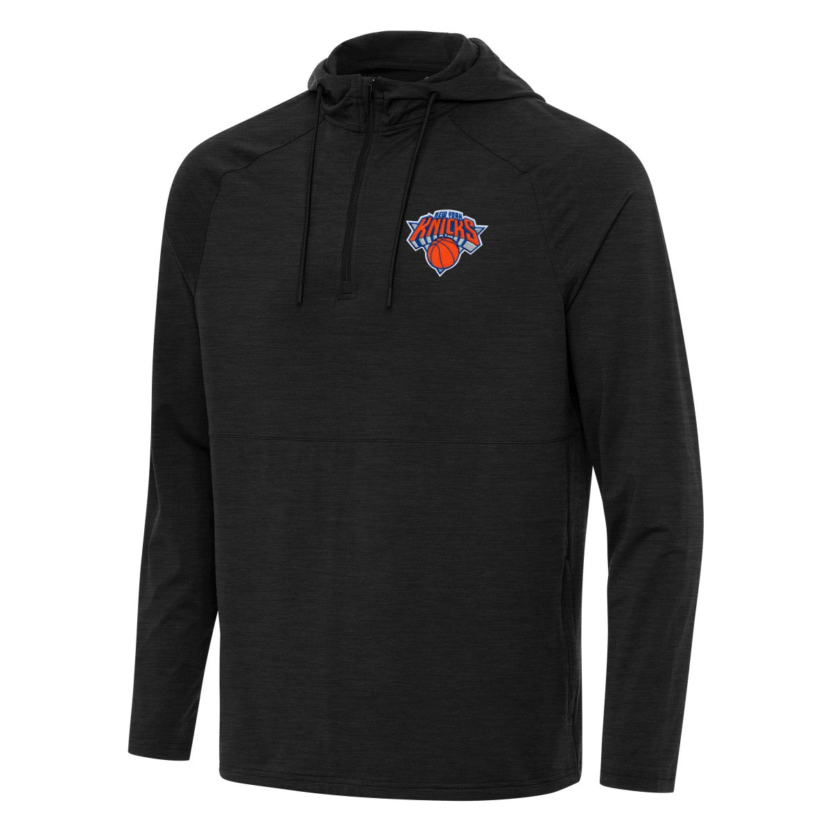 NBA New York Knicks Antigua Spikes Raglan Quarter-Zip Hoodie