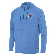 NBA Oklahoma City Thunder Antigua Spikes Raglan Quarter-Zip Hoodie