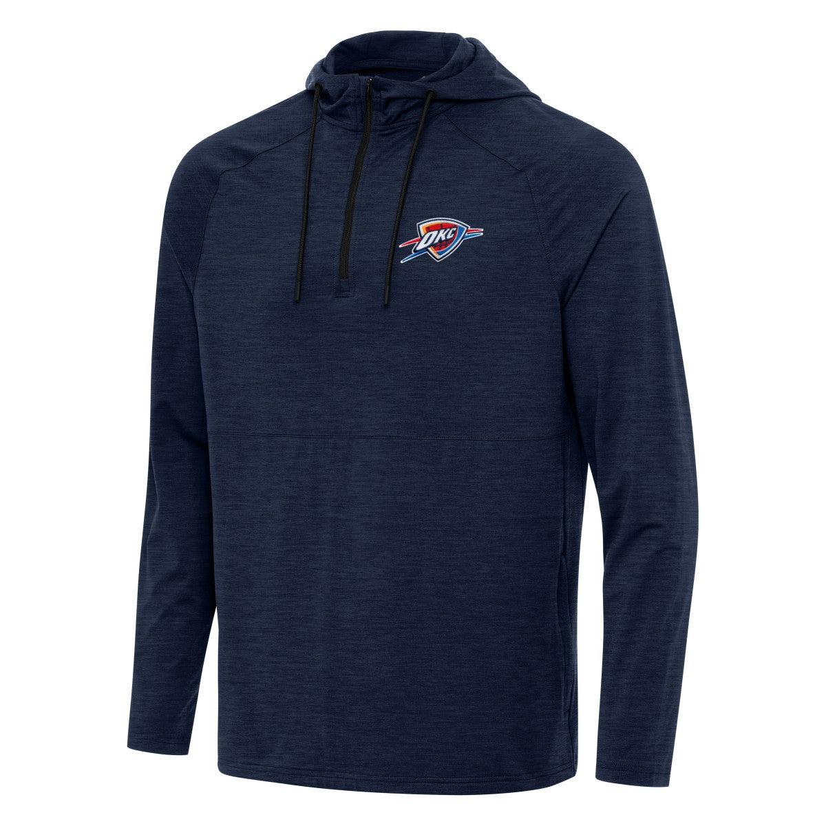 NBA Oklahoma City Thunder Antigua Spikes Raglan Quarter-Zip Hoodie