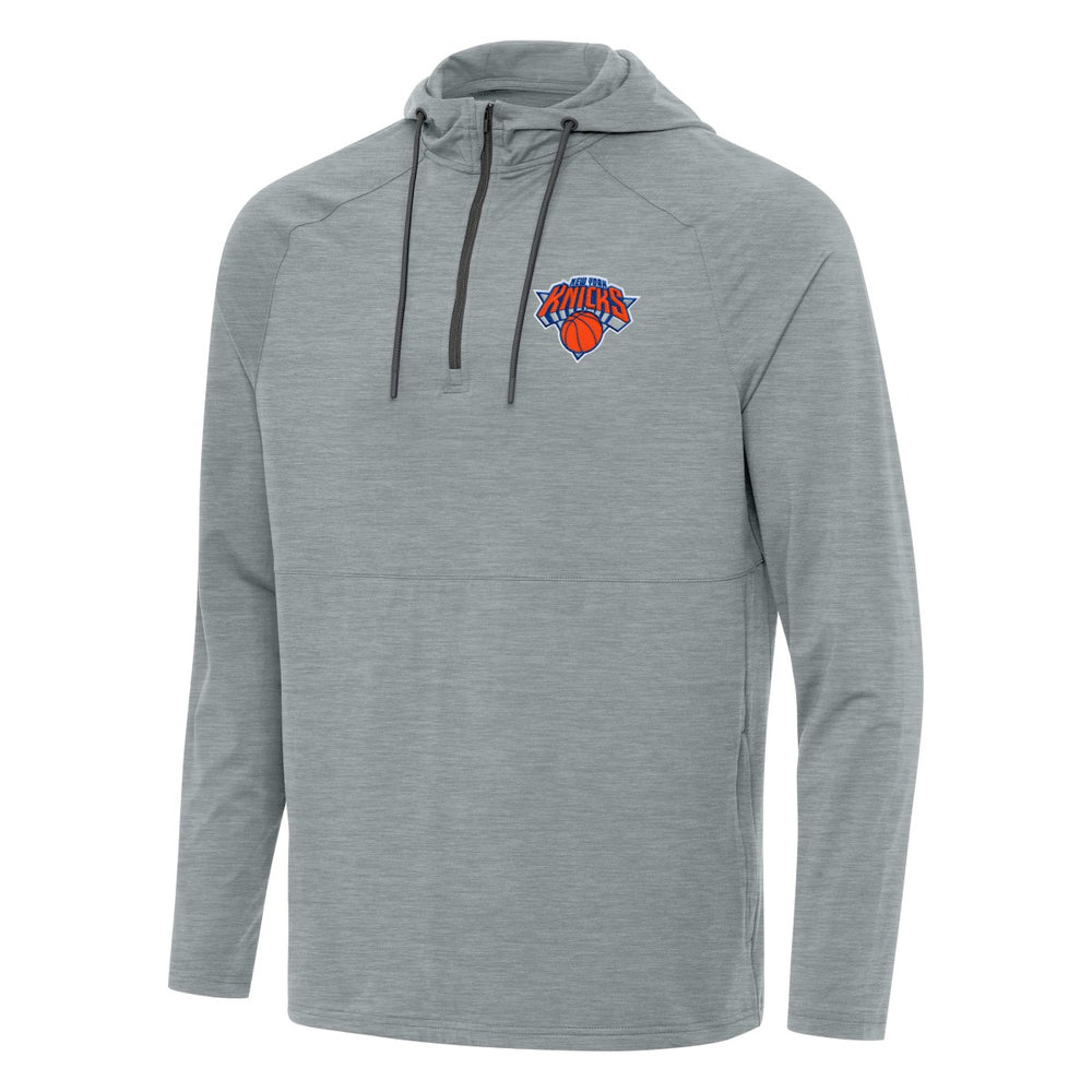 NBA New York Knicks Antigua Spikes Raglan Quarter-Zip Hoodie