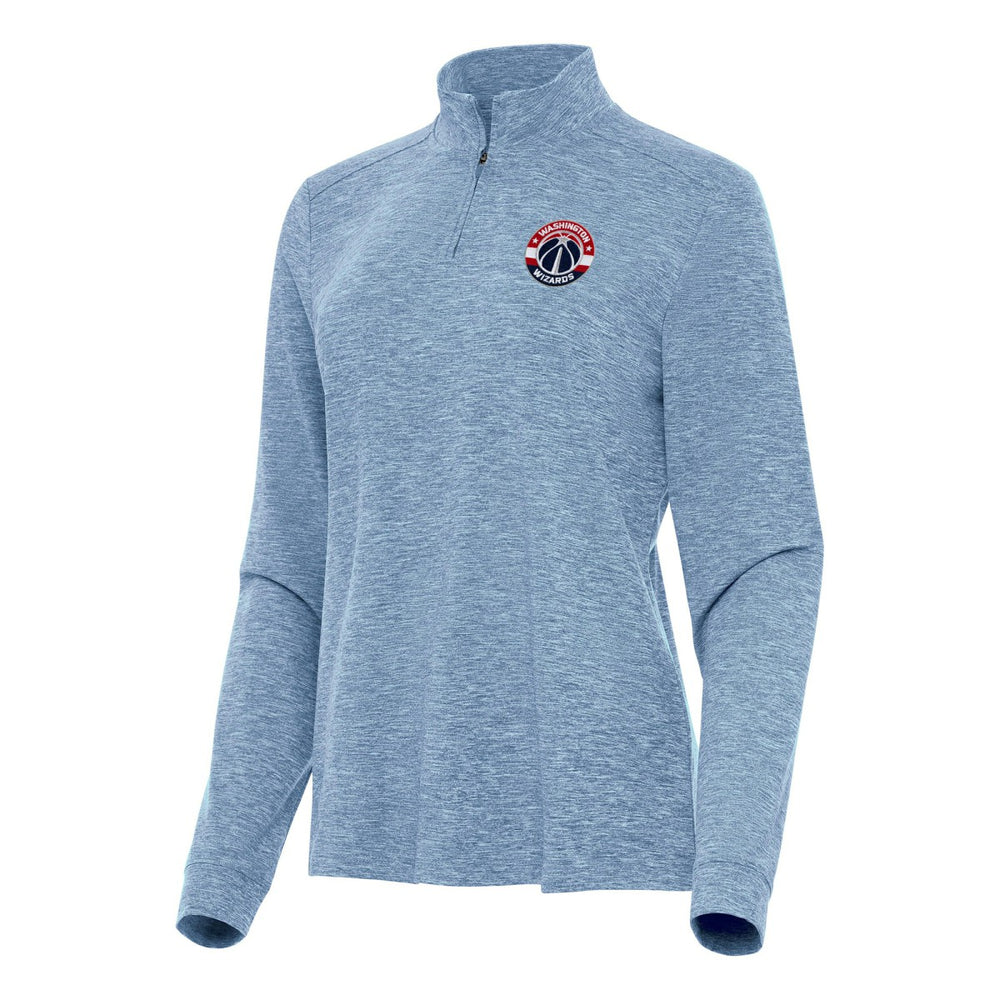 NBA Washington Wizards Antigua Women's Mentor Quarter-Zip Mock Long Sleeve Top