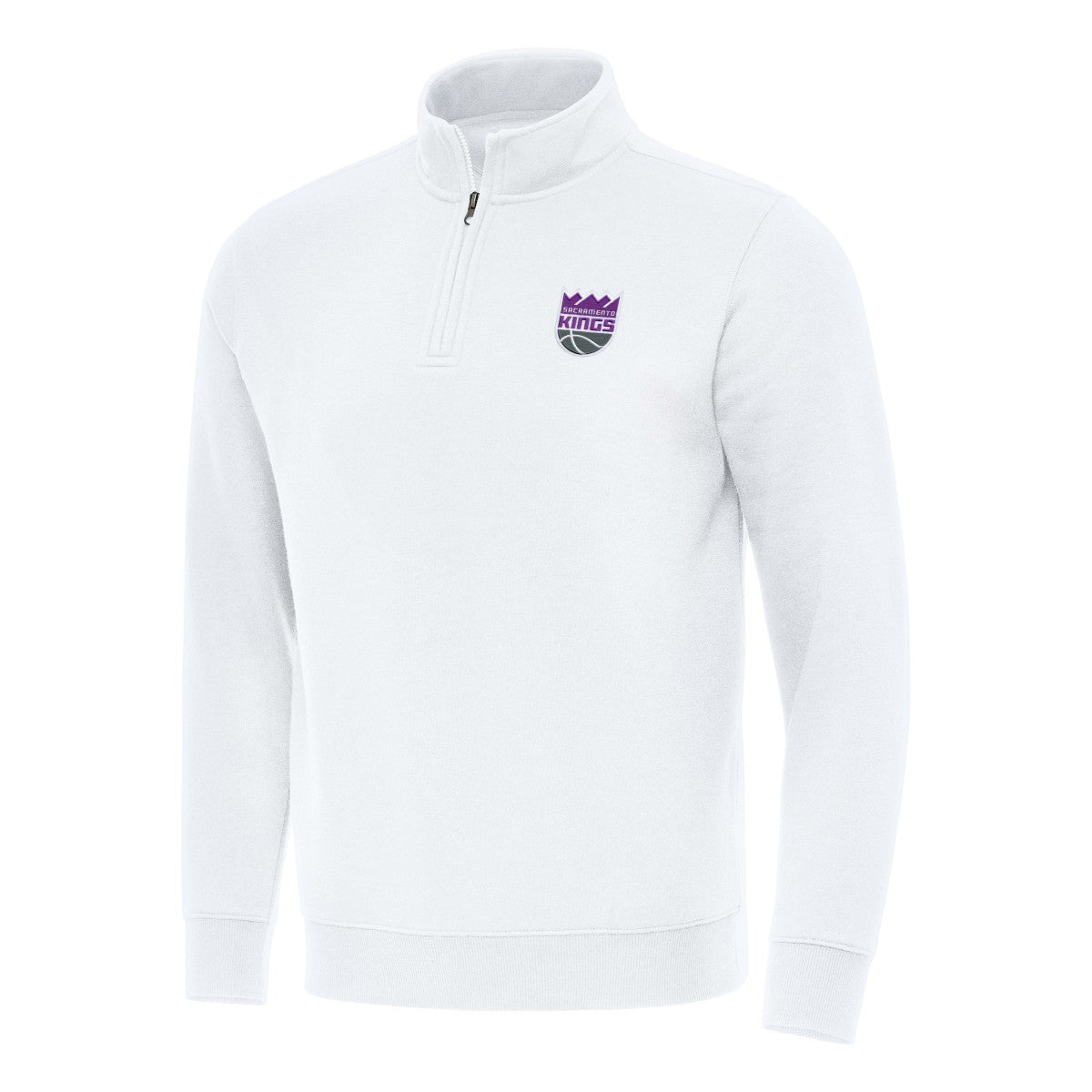 NBA Sacramento Kings Antigua Victory Quarter-Zip Mock Sweatshirt