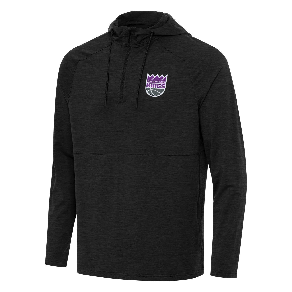 NBA Sacramento Kings Antigua Spikes Raglan Quarter-Zip Hoodie