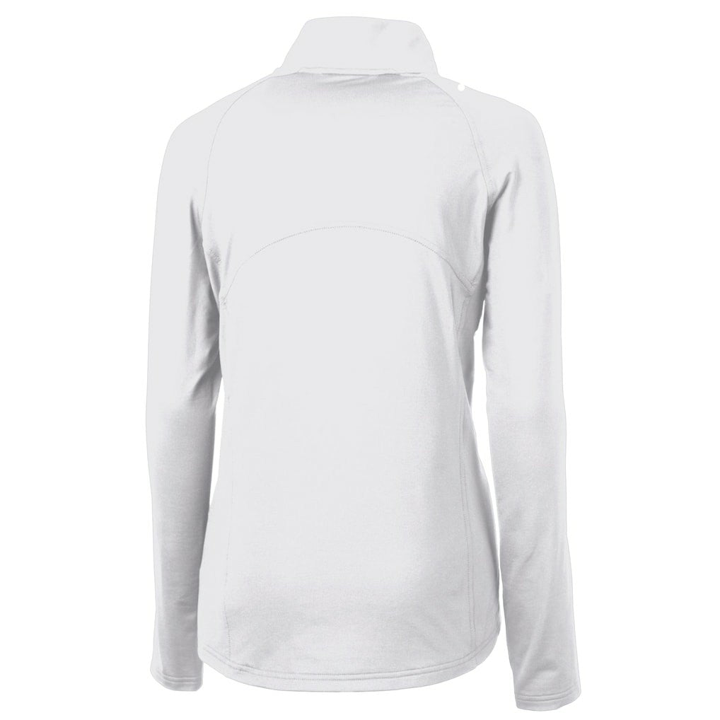 Cutter & Buck Women's Adapt Eco Knit Stretch Recycled Half-Zip Pullover Top - Cleveland Browns