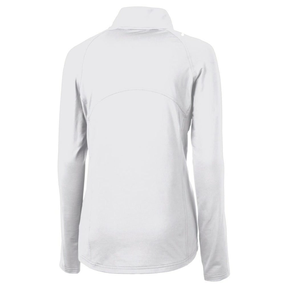 Cutter & Buck Women's Adapt Eco Knit Stretch Recycled Half-Zip Pullover Top - Cleveland Browns