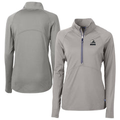 Cutter & Buck Women's Adapt Eco Knit Stretch Recycled Half-Zip Pullover Top - Cleveland Browns