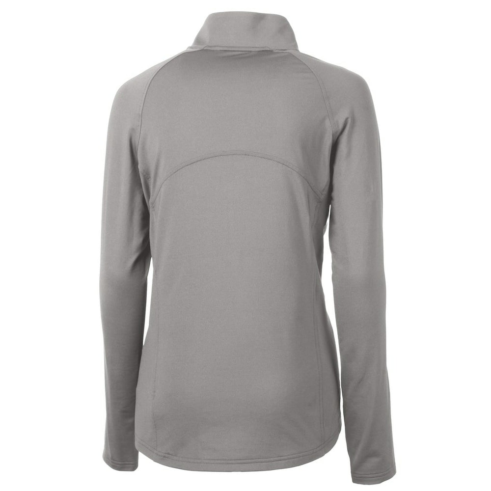 Cutter & Buck Women's Adapt Eco Knit Stretch Recycled Half-Zip Pullover Top - Cleveland Browns