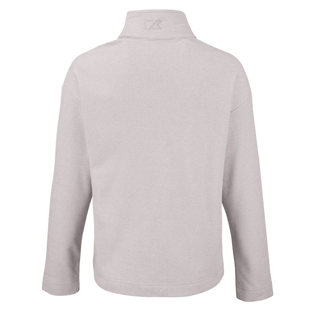 Cutter & Buck Women's Hunts Point Eco Textured Fleece Recycled Quarter-Snap Pullover - Cleveland Browns