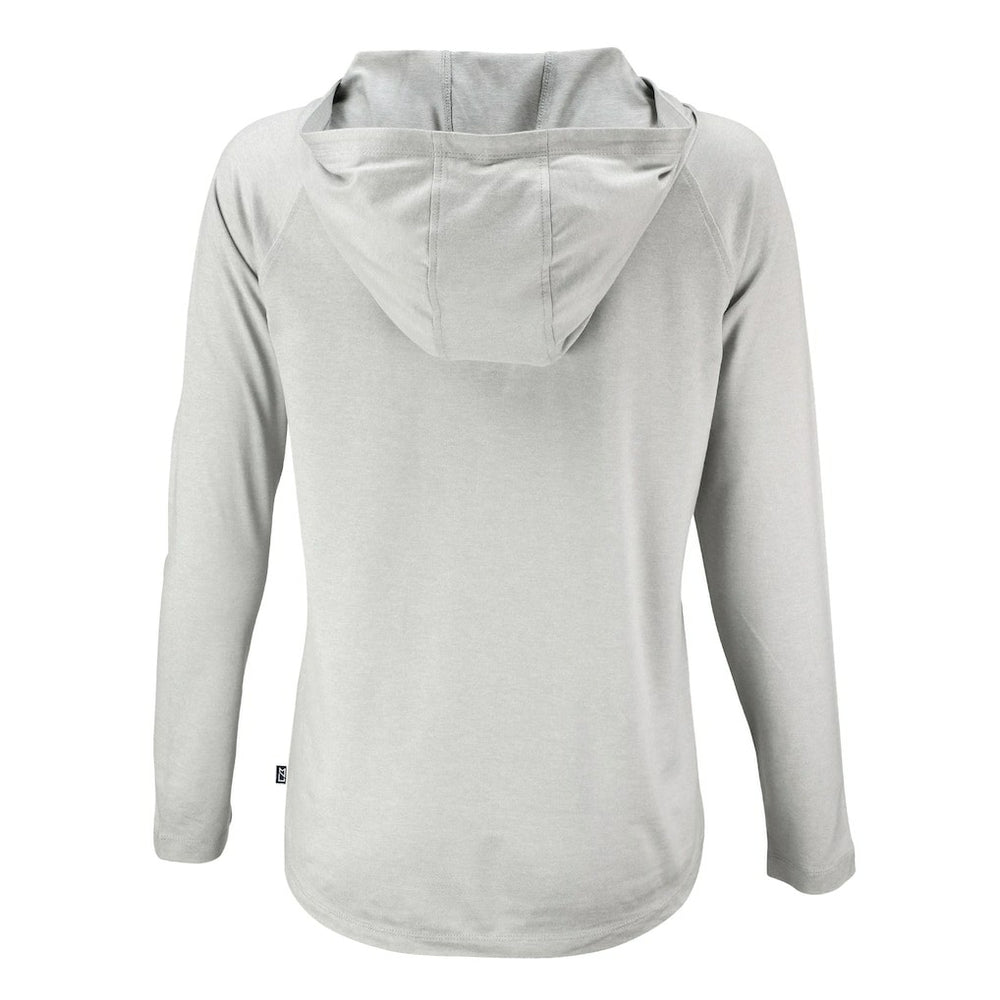 Cutter & Buck Women's Coastline Epic Comfort Eco Recycled Quarter-Snap Long Sleeve Hoodie T-Shirt - Cleveland Browns