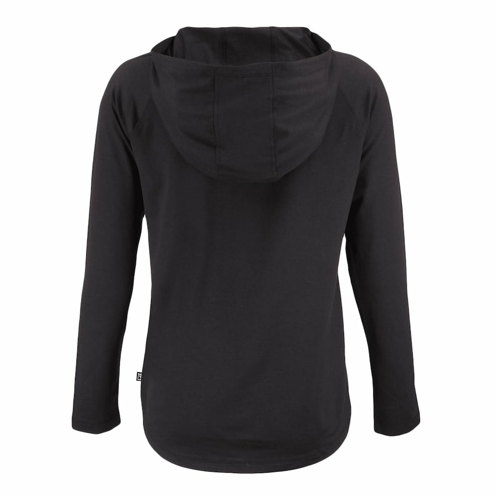 Cutter & Buck Women's Coastline Epic Comfort Eco Recycled Quarter-Snap Long Sleeve Hoodie T-Shirt - Cleveland Browns