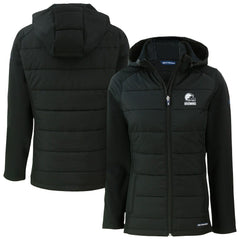 Cutter & Buck Women's Evoke Hybrid Eco Softshell Recycled Full-Zip Hooded Jacket - Cleveland Browns