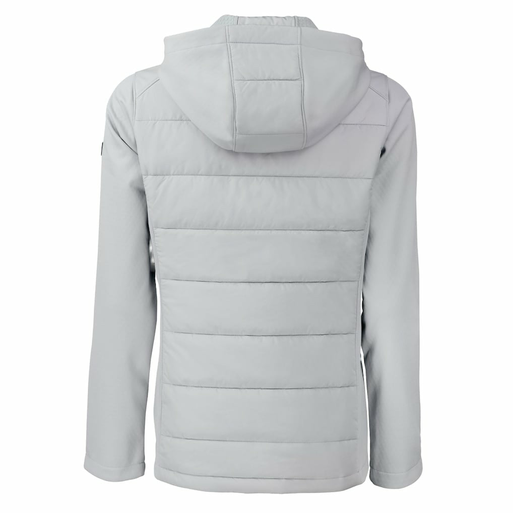 Cutter & Buck Women's Evoke Hybrid Eco Softshell Recycled Full-Zip Hooded Jacket - Cleveland Browns