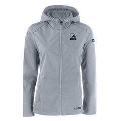 Cutter & Buck Women's Evoke Eco Softshell Recycled Full-Zip Hoodie Jacket - Cleveland Browns