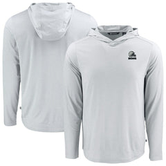 Cutter & Buck Coastline Epic Comfort Eco Recycled Long Sleeve Hooded T-Shirt - Cleveland Browns
