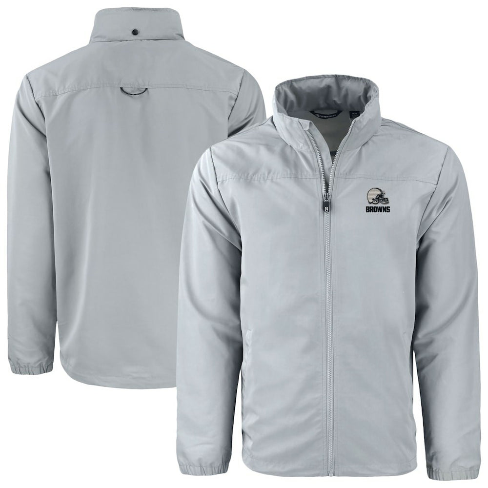 Cutter & Buck Charter Eco Recycled Full-Zip Hoodie Jacket - Cleveland Browns