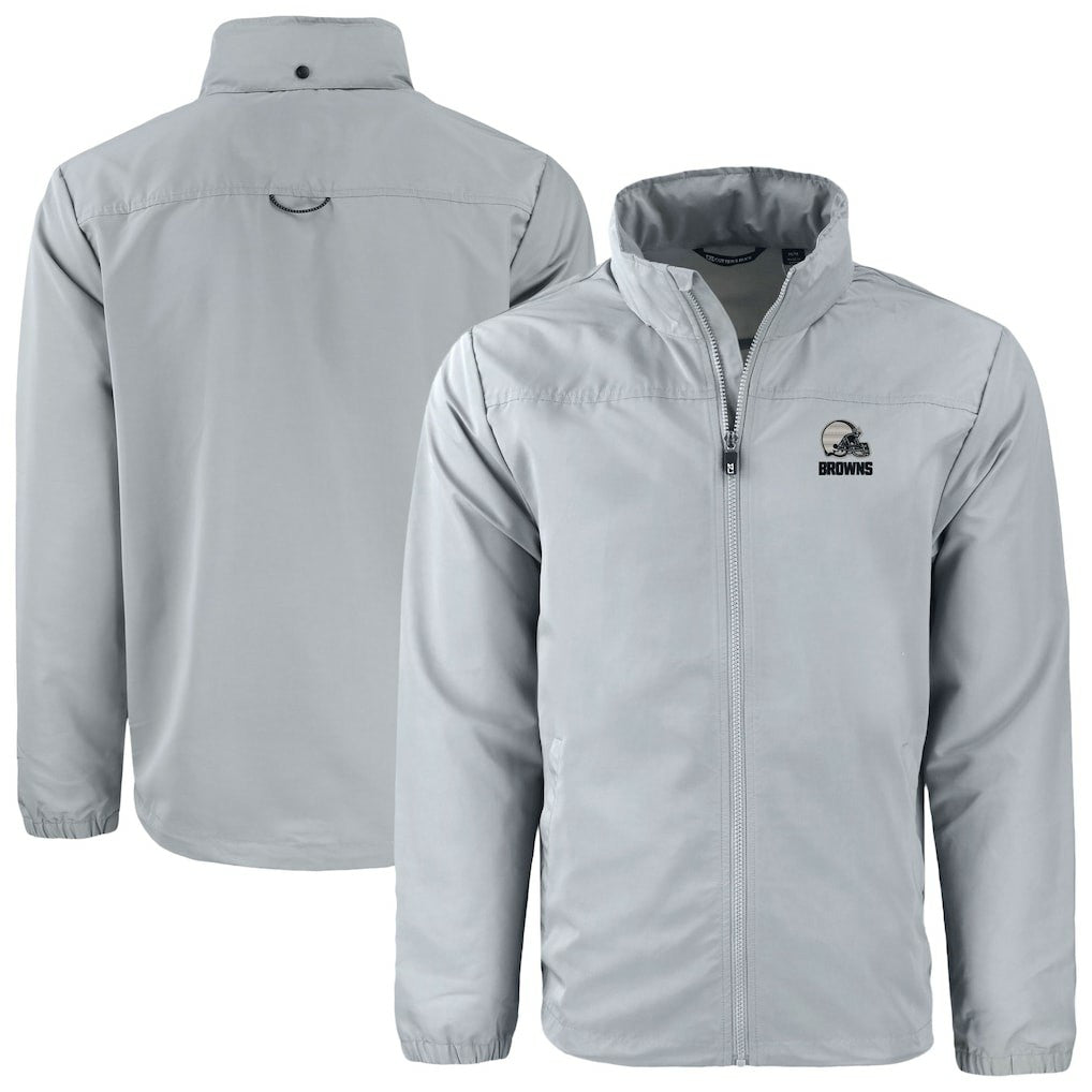 Cutter & Buck Charter Eco Recycled Full-Zip Hoodie Jacket - Cleveland Browns