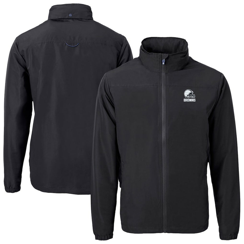 Cutter & Buck Charter Eco Recycled Full-Zip Hoodie Jacket - Cleveland Browns