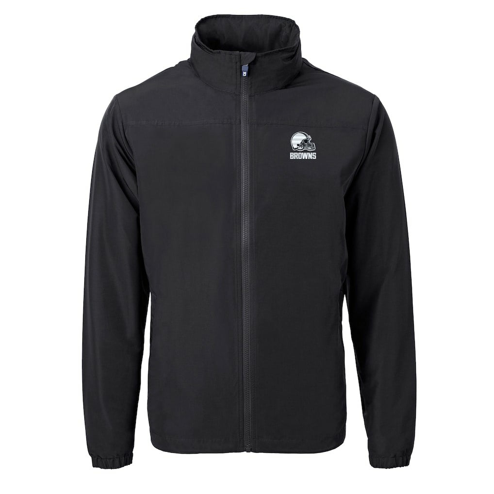 Cutter & Buck Charter Eco Recycled Full-Zip Hoodie Jacket - Cleveland Browns