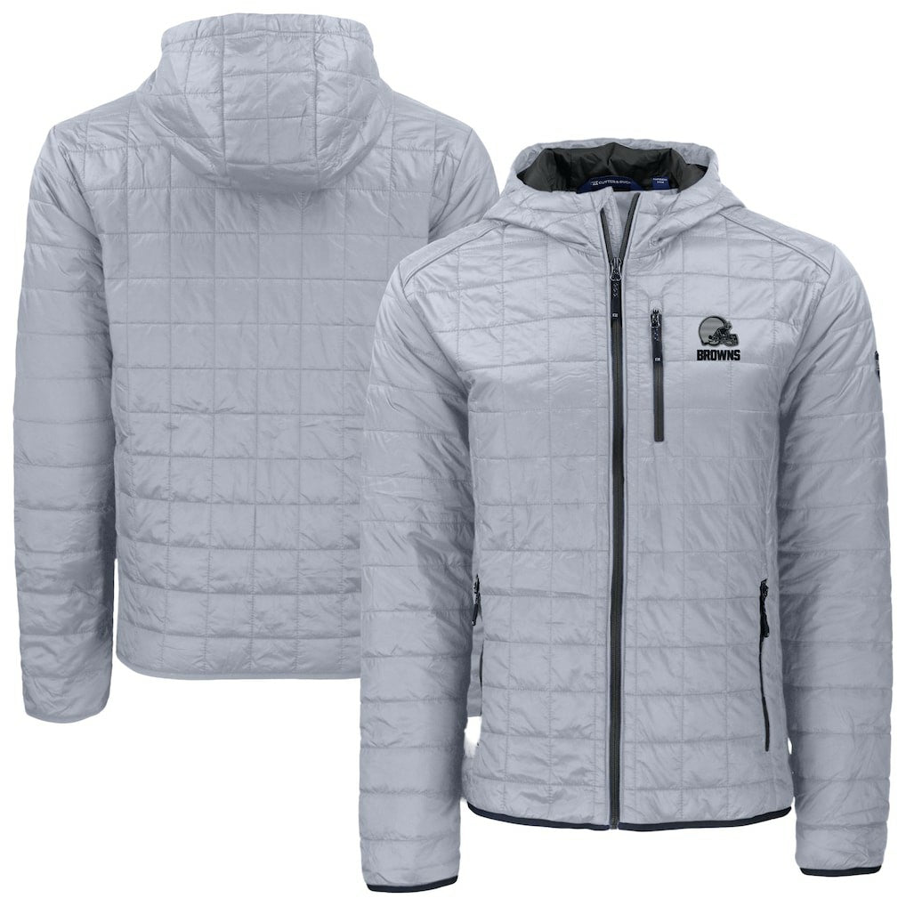 Cutter & Buck Rainier Primaloft Eco Full-Zip Hooded Jacket - Cleveland Browns