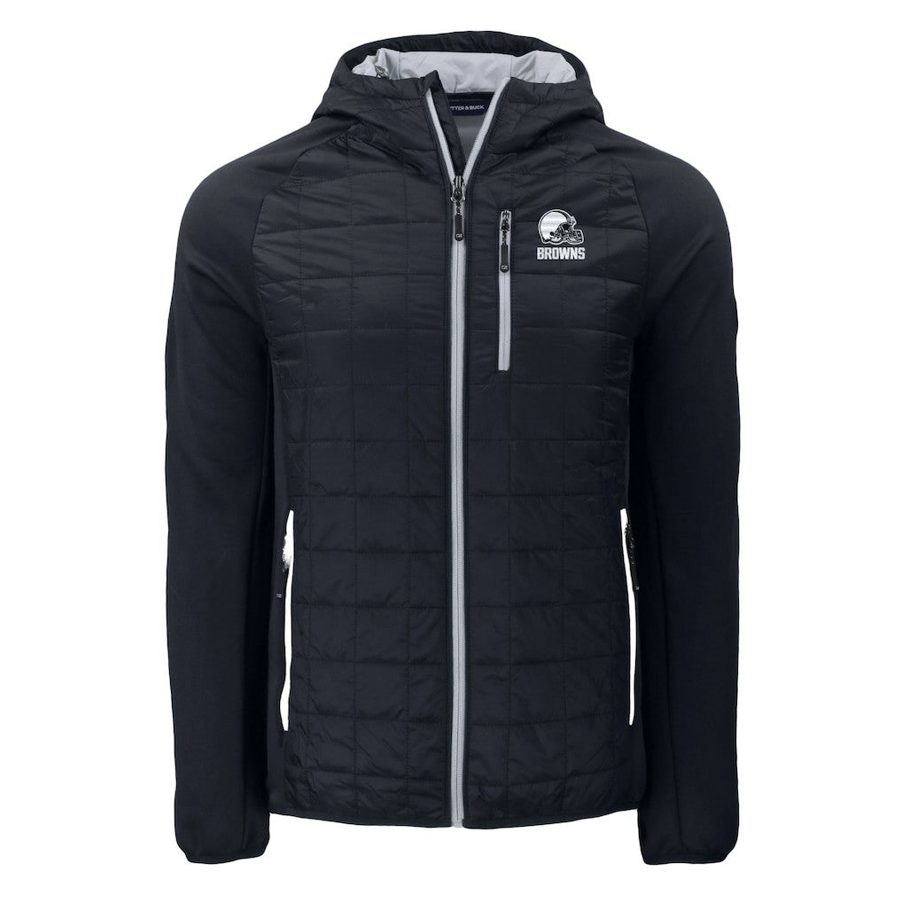 Cutter & Buck Rainier Primaloft Eco Full-Zip Hoodie Hybrid Jacket - Cleveland Browns