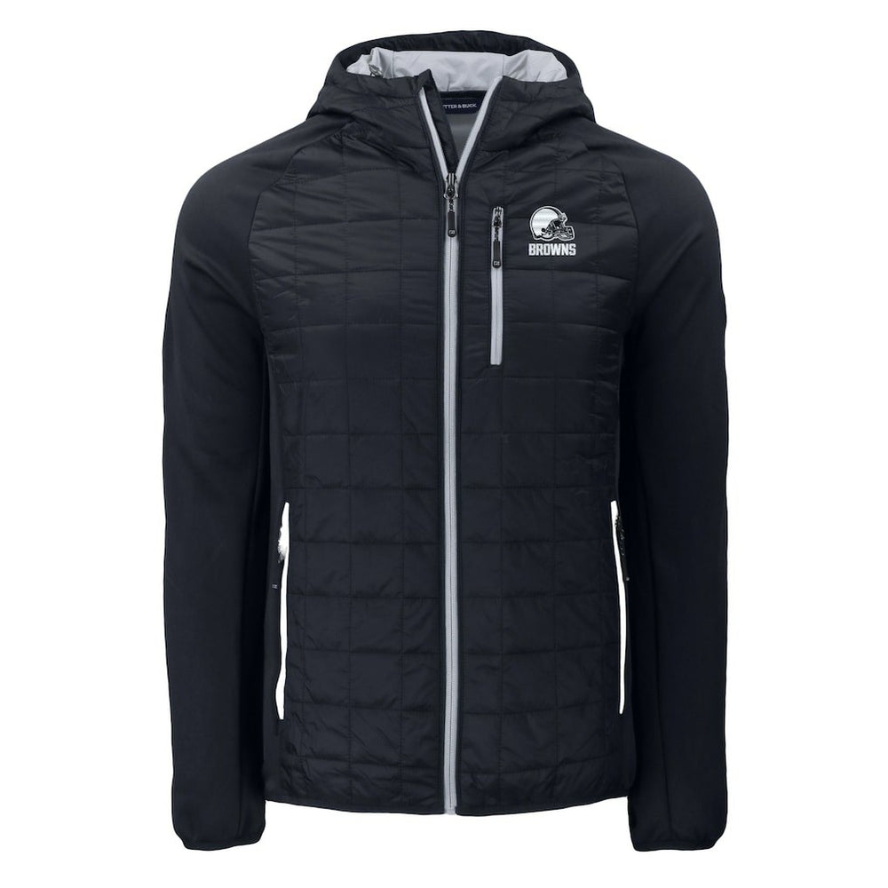 Cutter & Buck Rainier Primaloft Eco Full-Zip Hoodie Hybrid Jacket - Cleveland Browns