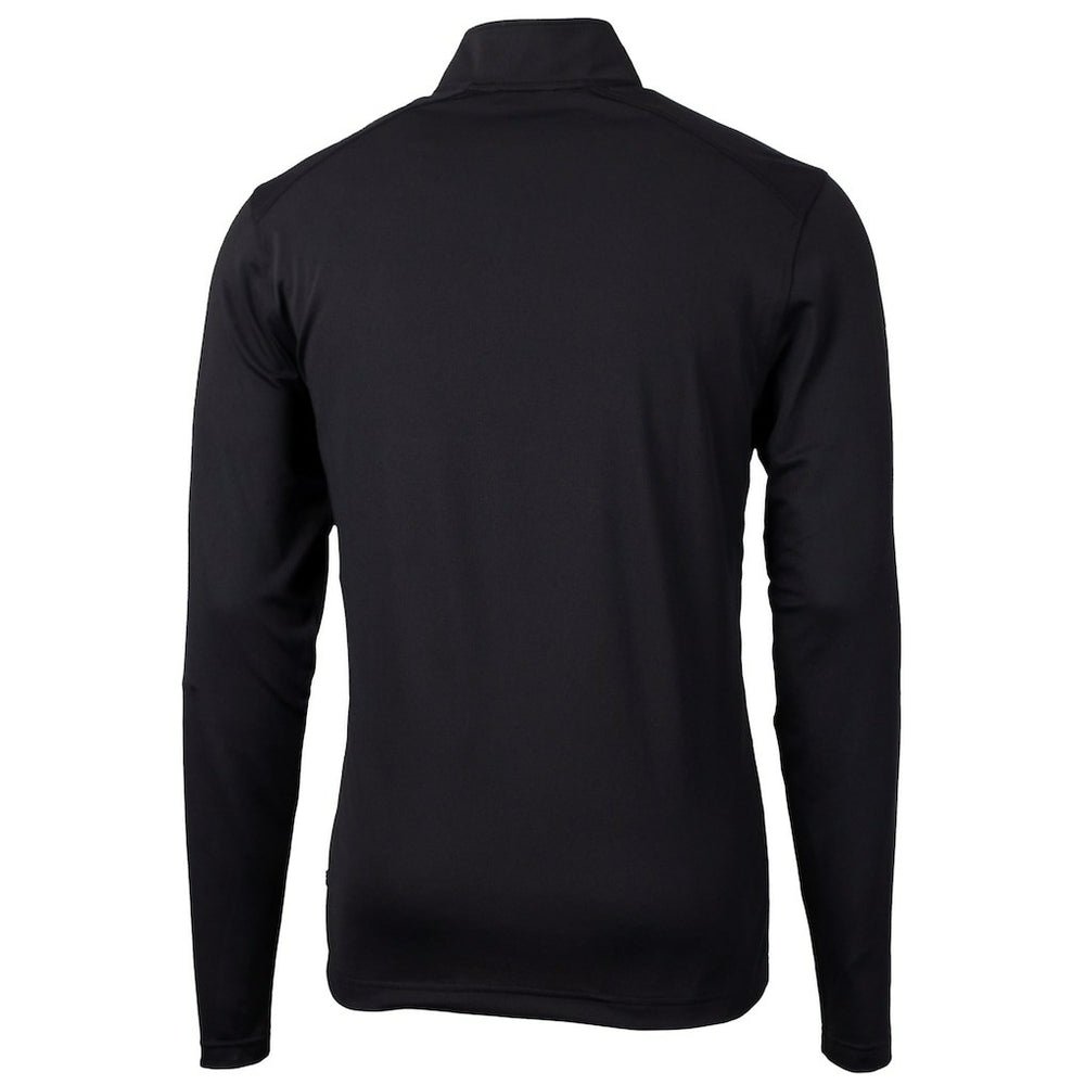 Cutter & Buck Big & Tall Virtue Eco Pique Recycled Quarter-Zip Pullover Top - Cleveland Browns