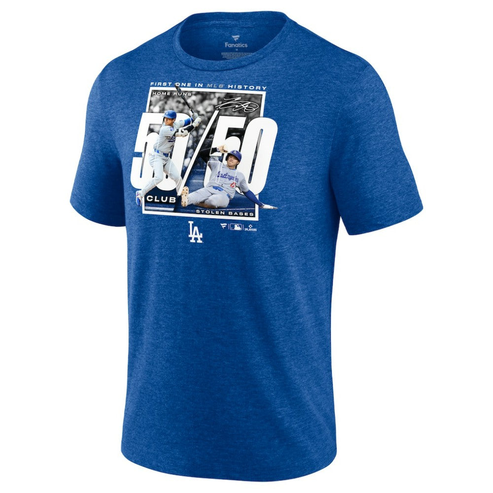 MLB Shohei Ohtani Los Angeles Dodgers Fanatics 50/50 Club T-Shirt