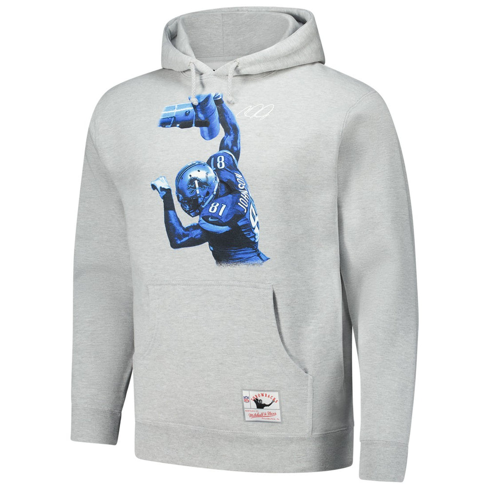 Calvin Johnson  Hall of Fame Player Graphic Pullover Hoodie - Detroit Lions