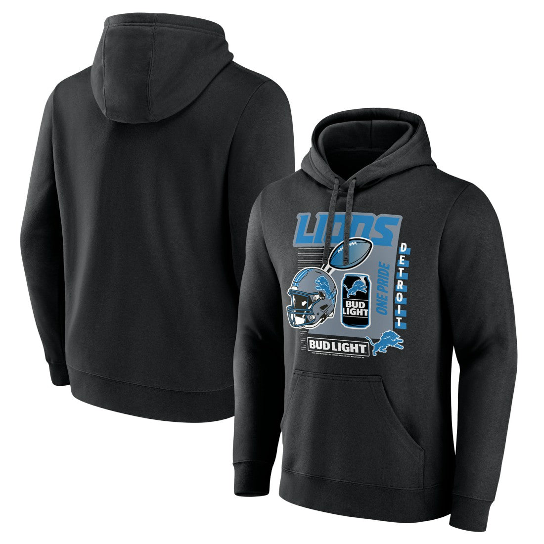 Bud Light Pullover Hoodie - Detroit Lions