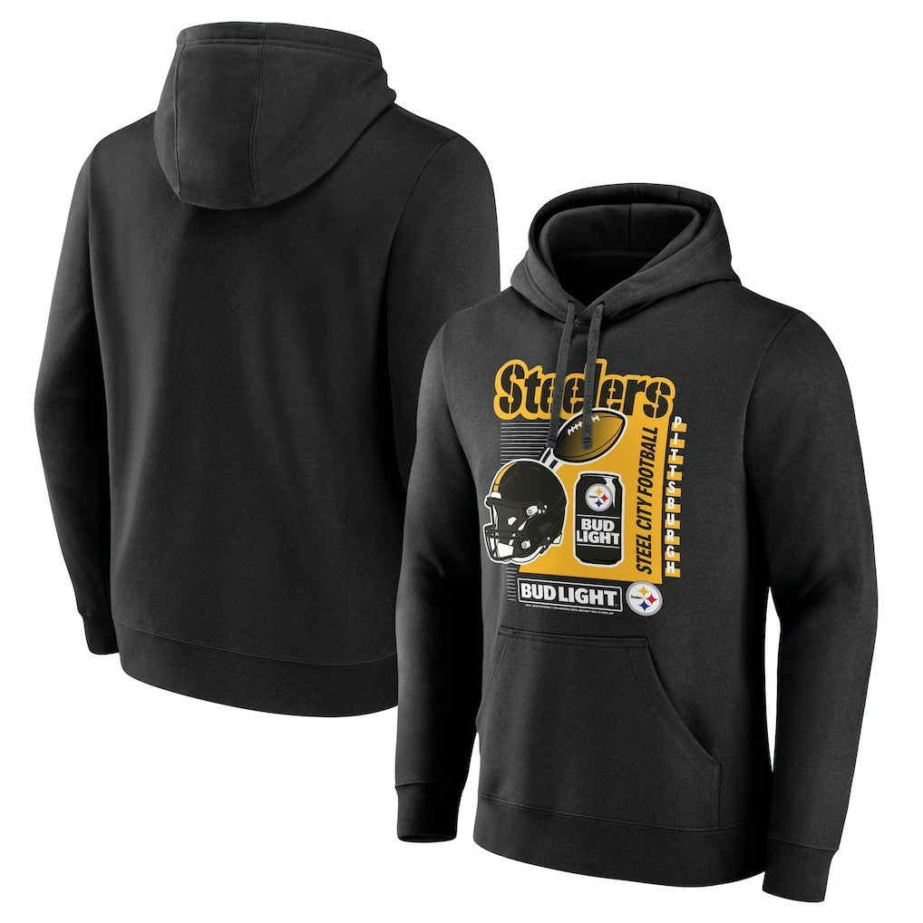 Bud Light Pullover Hoodie - Pittsburgh Steelers
