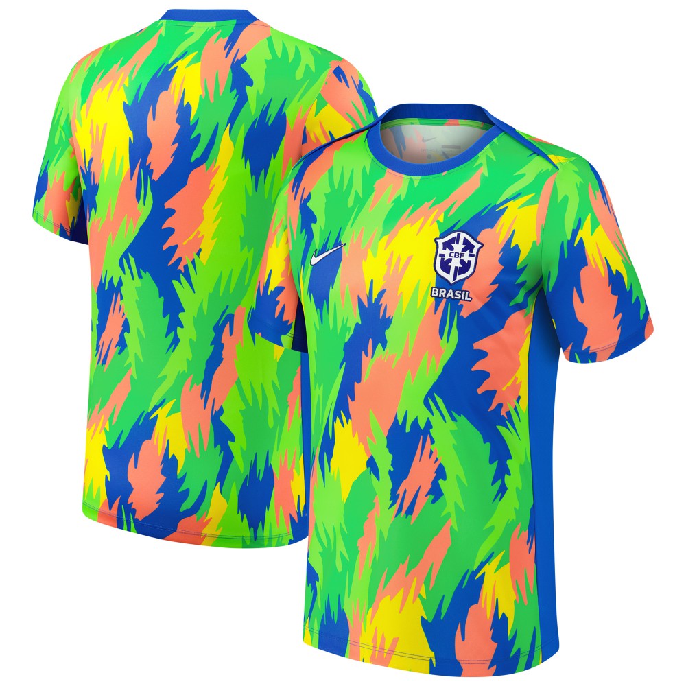 Brazil Women's National Team 2025 Academy Pro Pre-Match Performance Top - Nike Blue