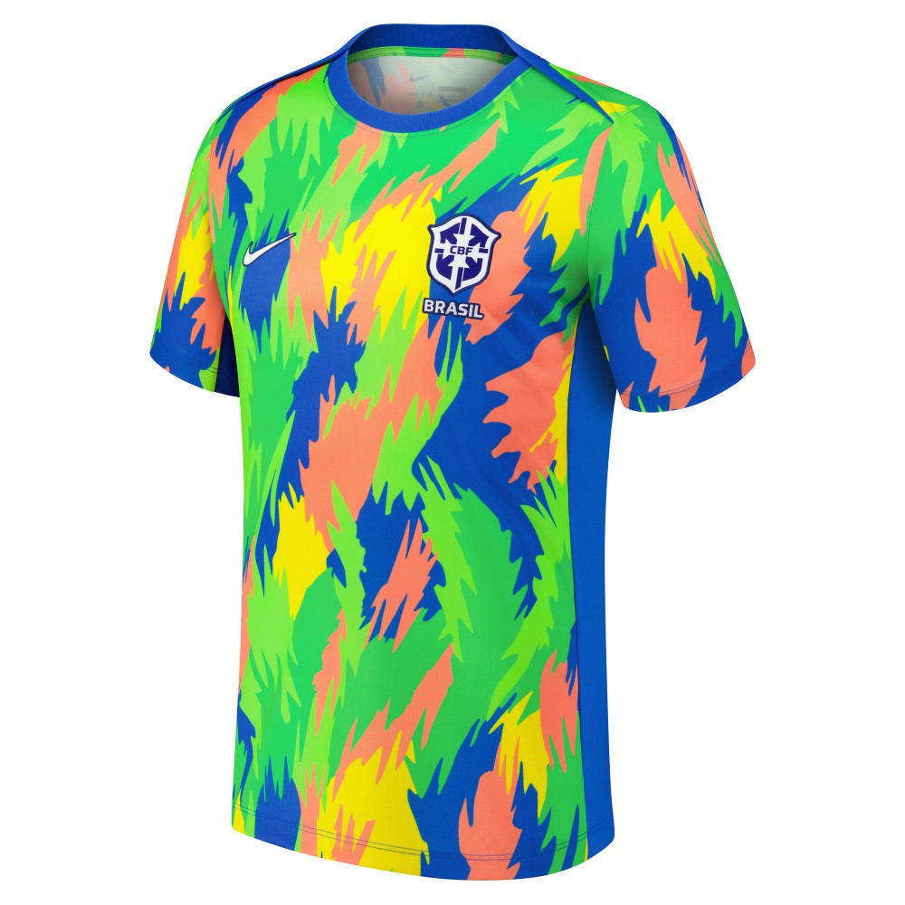Brazil Women's National Team 2025 Academy Pro Pre-Match Performance Top - Nike Blue