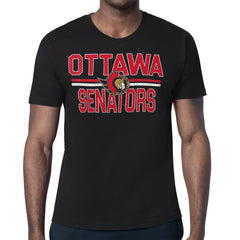 NHL Black Ottawa Senators Starter Mesh Look Team Name T-Shirt
