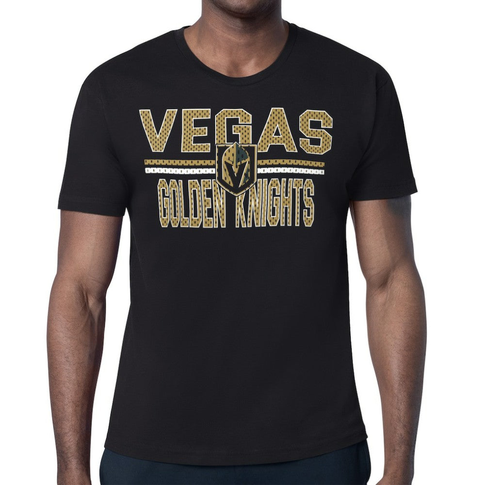 NHL Black Vegas Golden Knights Starter Mesh Look Team Name T-Shirt