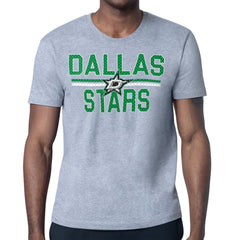 NHL Heather Gray Dallas Stars Starter Mesh Look Team Name T-Shirt