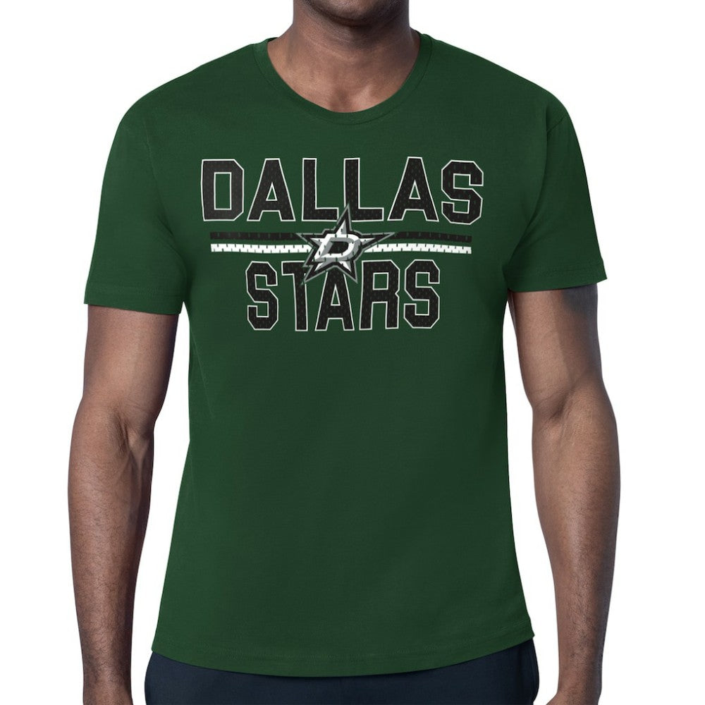 NHL Kelly Green Dallas Stars Starter Mesh Look Team Name T-Shirt