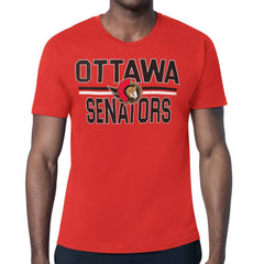NHL Red Ottawa Senators Starter Mesh Look Team Name T-Shirt