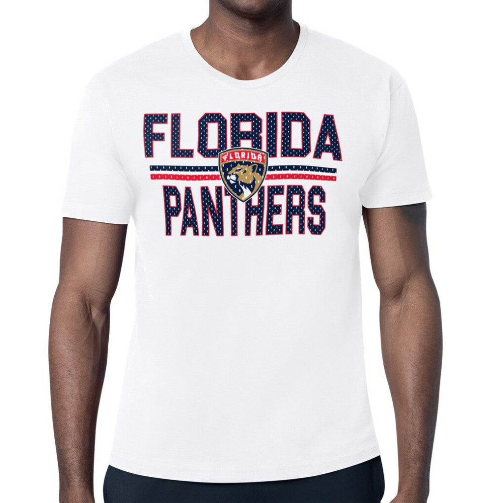 NHL White Florida Panthers Starter Team Wordmark & Logo T-Shirt