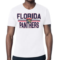 NHL White Florida Panthers Starter Team Wordmark & Logo T-Shirt