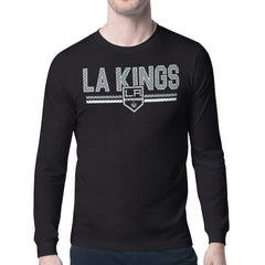 NHL Black Los Angeles Kings Starter Mesh Look Team Name Long Sleeve T-Shirt
