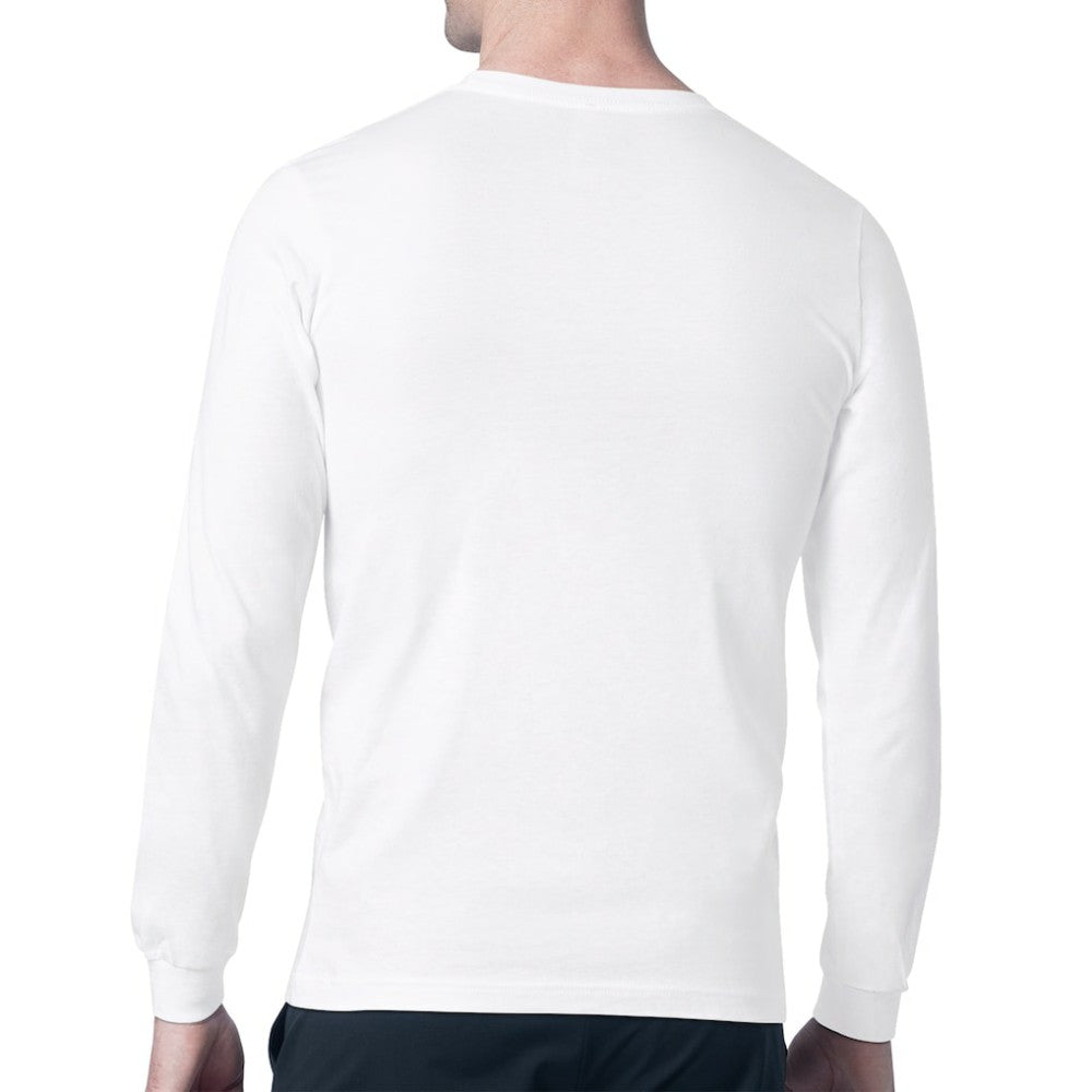 NHL White Chicago Blackhawks Starter Mesh Look Team Name Long Sleeve T-Shirt