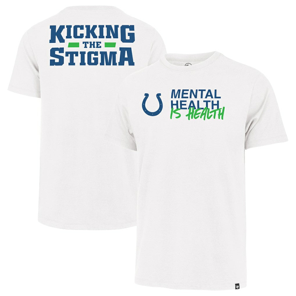 '47 Unisex Mental Health is Health Kicking the Stigma Franklin T-Shirt - Indianapolis Colts