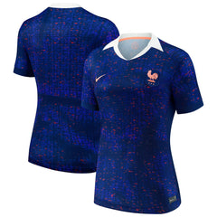 France Women's National Team Women's 2025/26 Home Replica Jersey - Nike Blue
