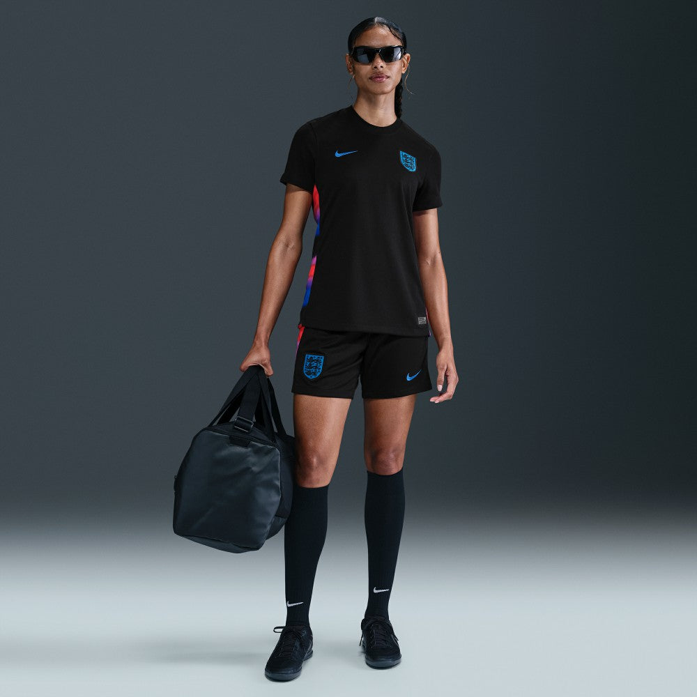 England Women's National Team Women's 2025/26 Away Replica Jersey - Nike Black