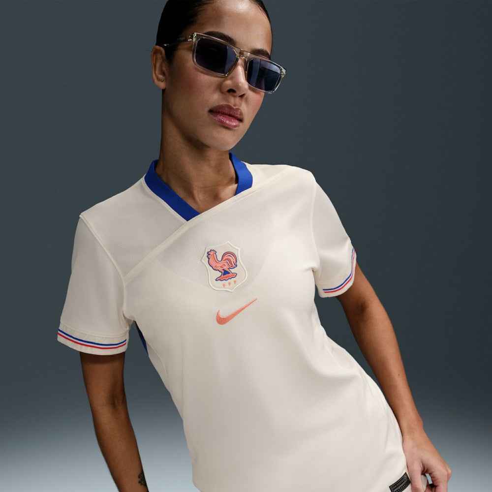 France Women's National Team Women's 2025/26 Away Replica Jersey - Nike Cream