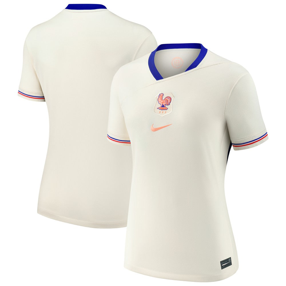 France Women's National Team Women's 2025/26 Away Replica Jersey - Nike Cream