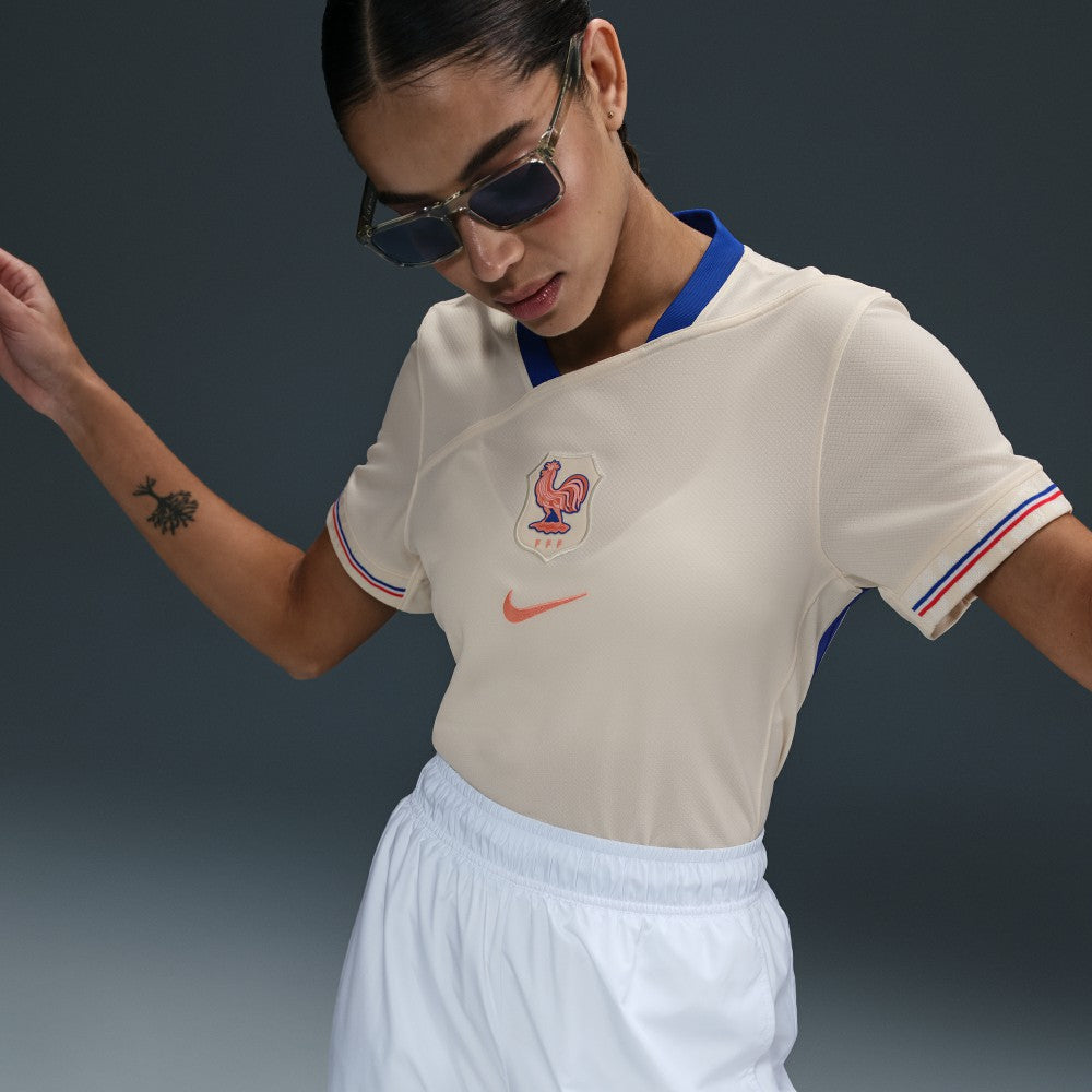 France Women's National Team Women's 2025/26 Away Replica Jersey - Nike Cream