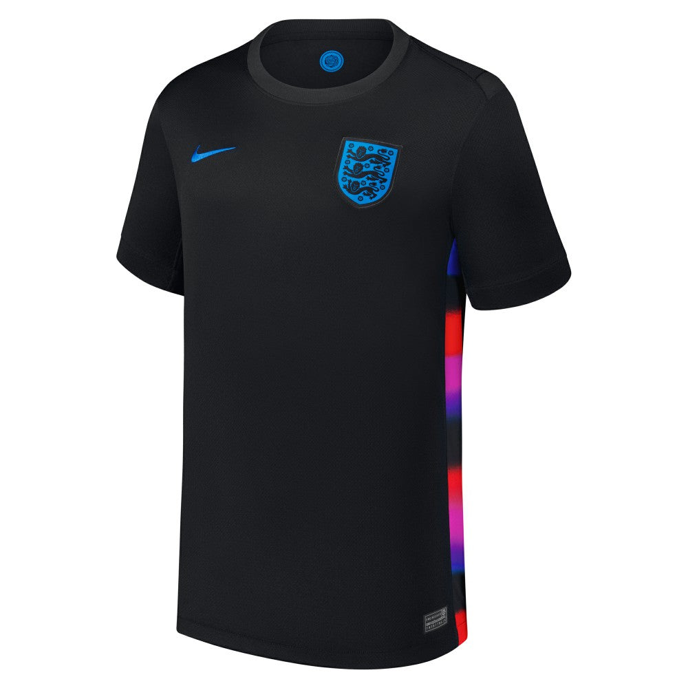 England Women's National Team Youth 2025/26 Away Replica Jersey - Nike Black